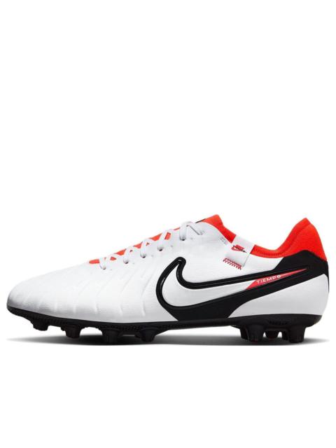 Nike Tiempo Legend 10 Pro HG Low-Top 'White Bright Crimson' DV4332-100