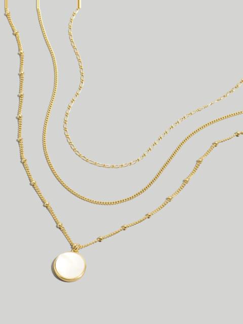 Three-Pack Mother of Pearl Necklace Set