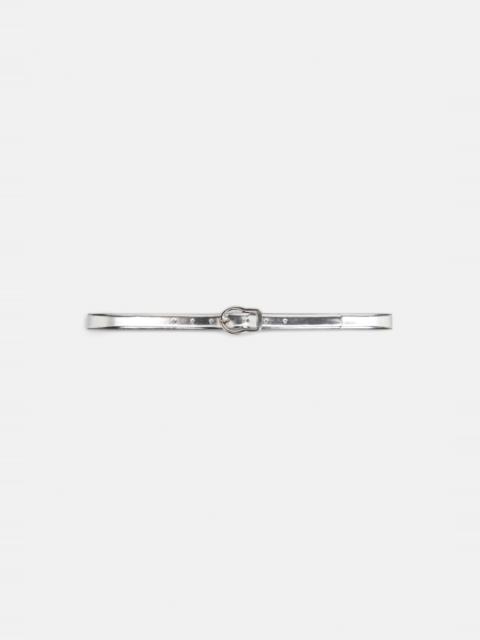 MIRROR SHINE silver belt