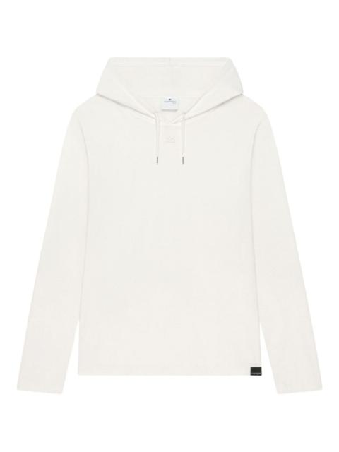 asymmetric long-sleeve hoodie