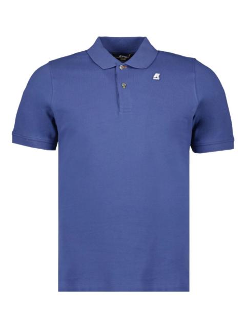 logo-patch polo shirt