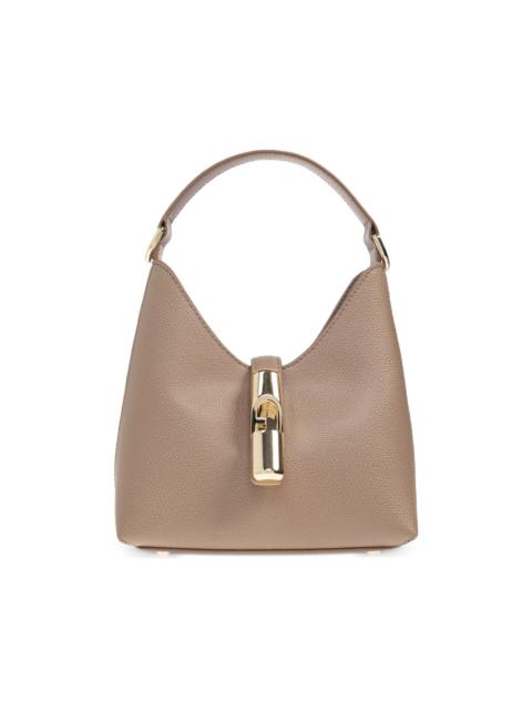 mini Iride lock leather tote bag