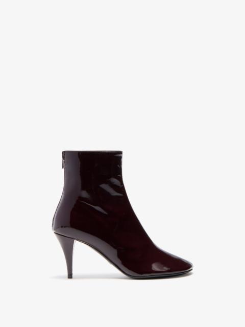Glove Ankle Boots in Soft Patent