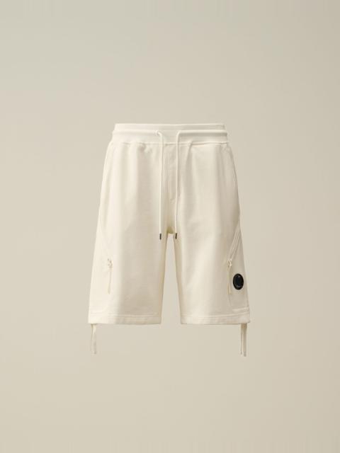 Diagonal Raised Fleece Zipped Pocket Shorts