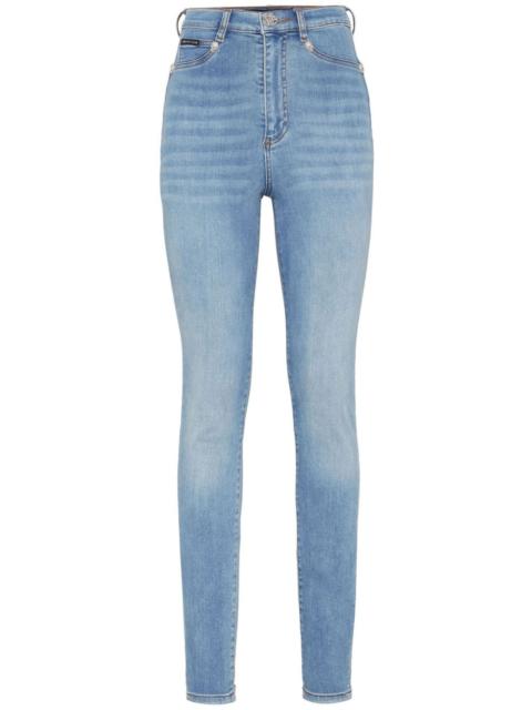 high-rise skinny jeans