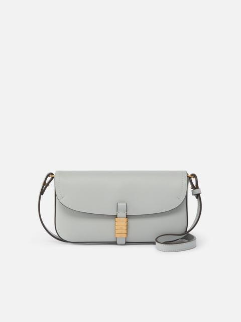 MEDIUM SADDLE FLAT LEATHER SHOULDER BAG