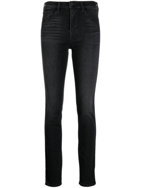 logo-embroidered skinny jeans