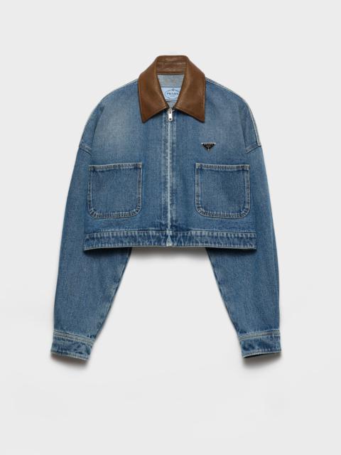 Cropped denim jacket