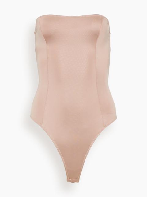 Liquid Contour Bodysuit in Buff