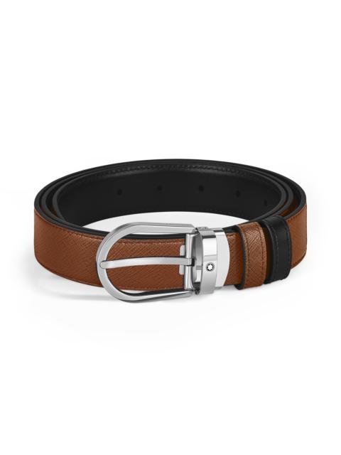 HORSESHOE 30 MM REVERSIBLE BELT IN SARTORIAL LEATHER