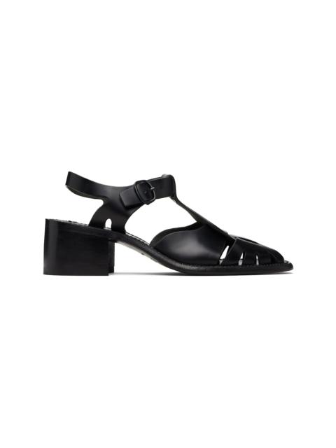 Black Pesca Heeled Sandals