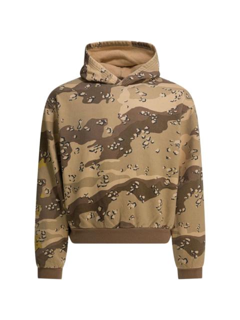 camouflage-pattern hoodie