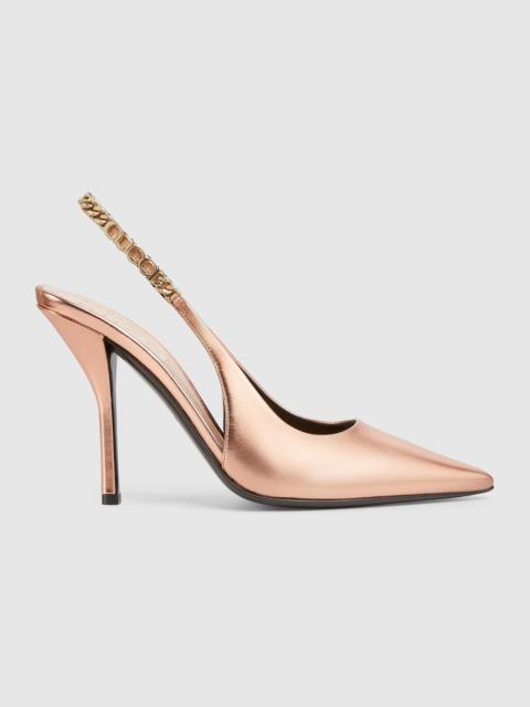 Gucci Signoria slingback pump