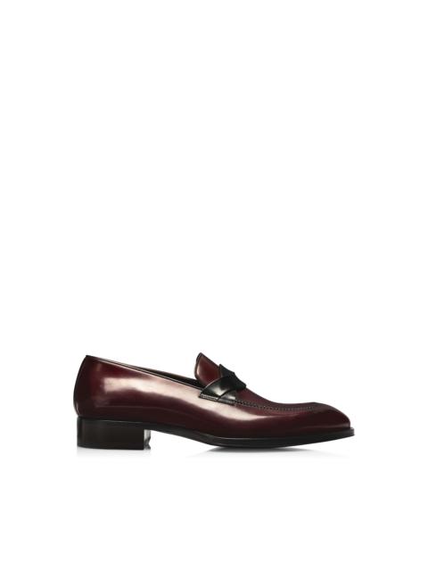BURNISHED LEATHER ELKAN TWISTED BAND LOAFER