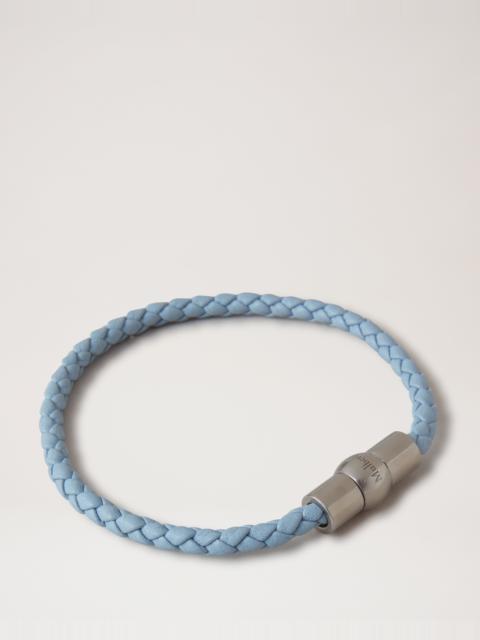 Iris Bracelet
Poplin Blue Heavy Grain & Stainless Steel