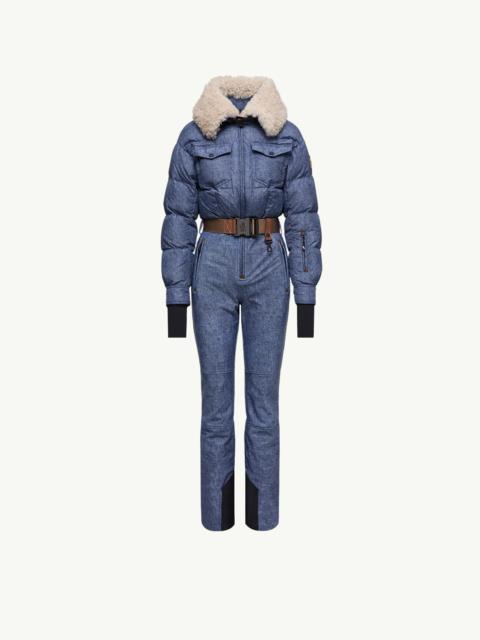 Shearling-Trimmed Down Ski Suit