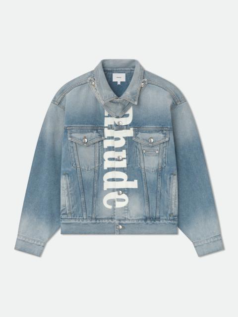 "PACK" DENIM TRUCKER JACKET