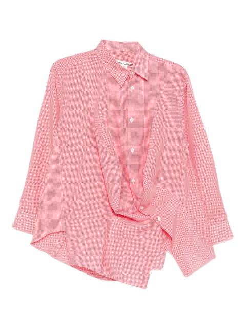 checked long-sleeve shirt