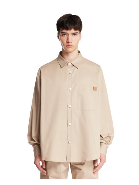 Beige Cotton Shirt