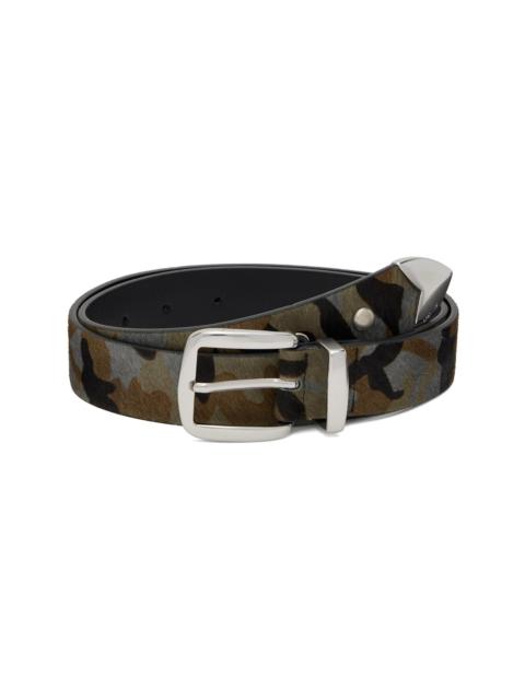 Khaki & Gray Camo Stud Western Belt