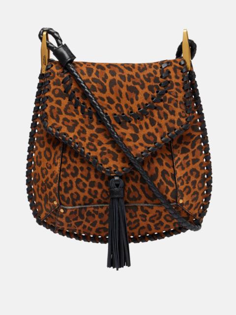 Anahi Small suede shoulder bag