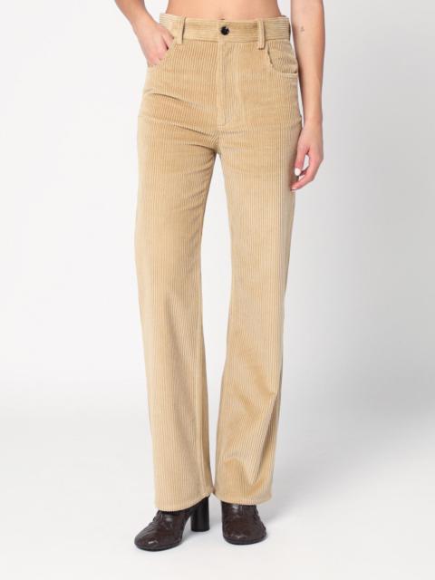 Beige corduroy trousers