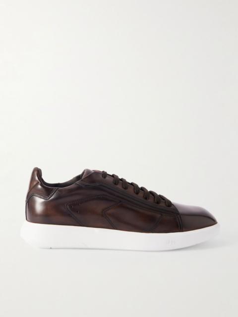 Stellar Venezia Leather Sneakers Dark brown