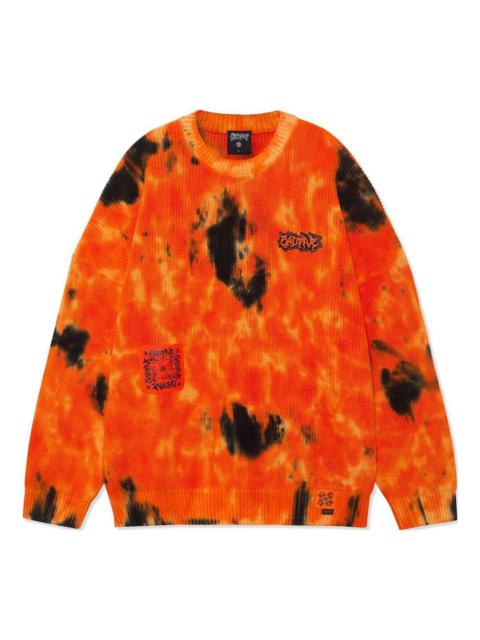 Li-Ning BadFive Tie Dye Graphic Sweater 'Orange Black' AMBR097-2