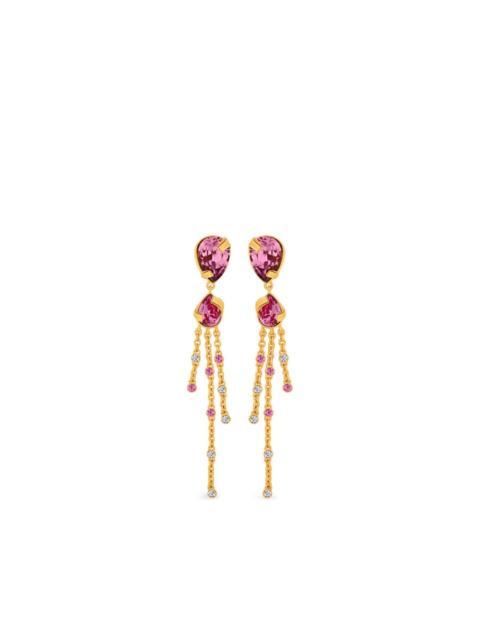 drop chain earrings