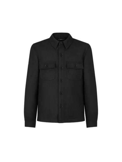 LIGHT WOOL CHEST POCKET OUTERSHIRT
