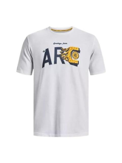 Under Armour Curry ARC Logo T-shirt 'White' 1376804-100