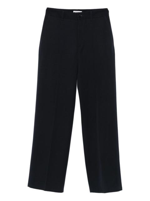 button-fastening trousers