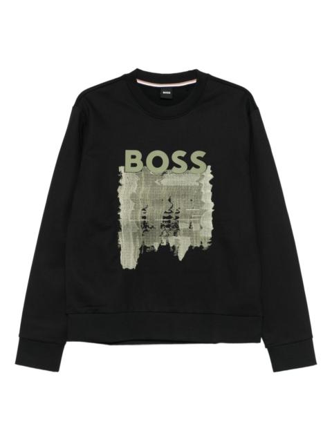 logo-print cotton sweatshirt