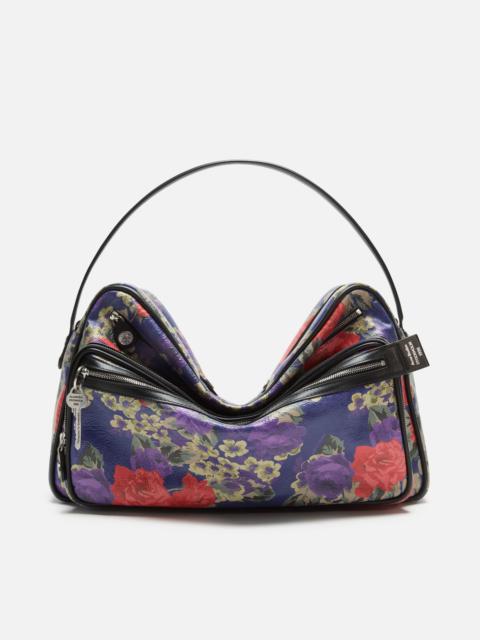 Camero Camera Flower Shoulder Bag - Violet purple