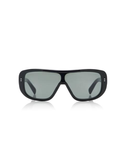 Aviator-Frame Acetate Sunglasses black