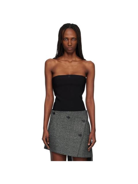 Black Bustier Lingerie Jersey Bodysuit