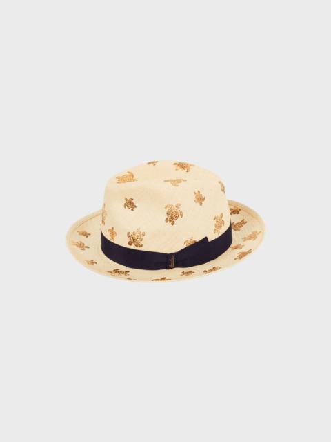 Men Straw Hat Vilebrequin x Borsalino