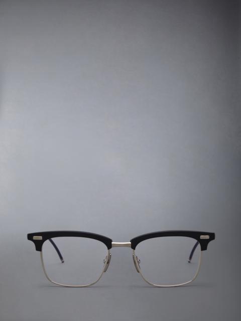 Acetate And Titanium Rectangular Eyeglasses