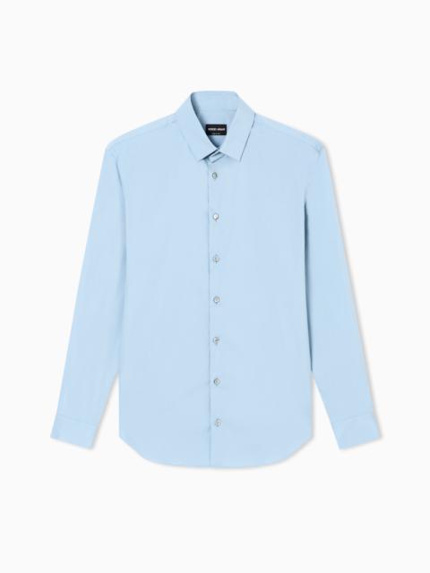 SLIM-FIT SHIRT IN COTTON POPLIN