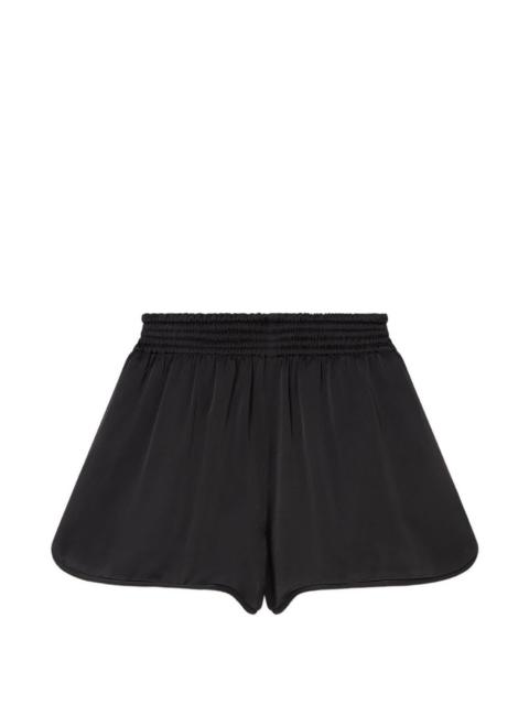 Envers Satin shirred shorts