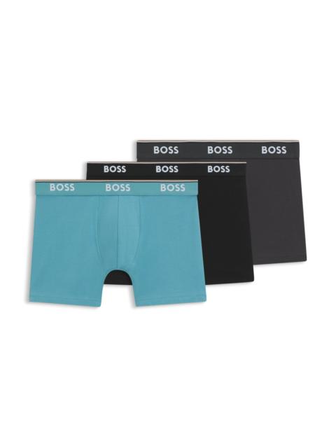 THREE-PACK OF STRETCH COTTON BOXER BRIEFS