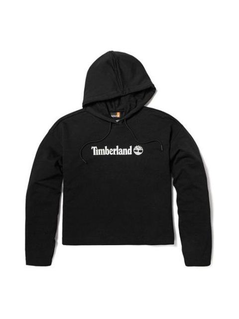 (WMNS) Timberland Brand hoodie 'Black' A6AZ2-001