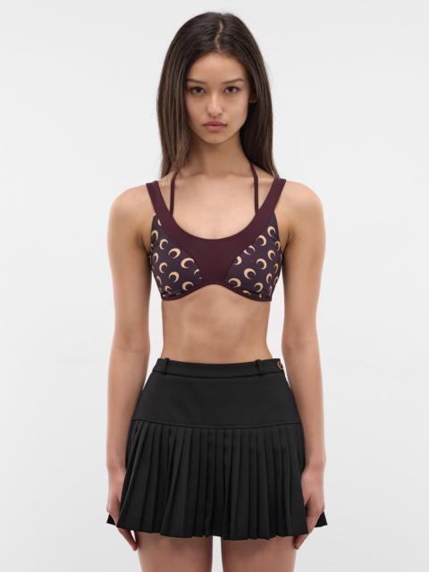 Moon Print Halter Bra Top