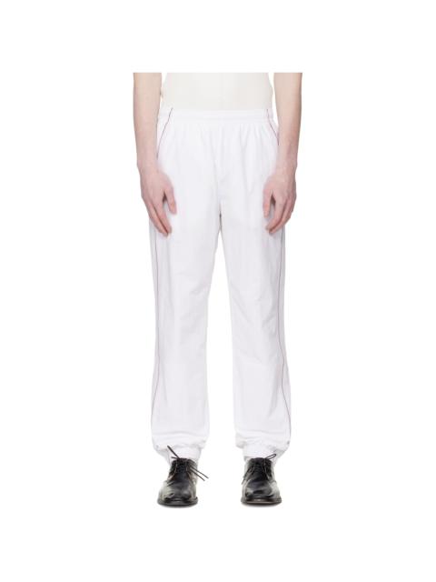 White Top Tier Track Pants