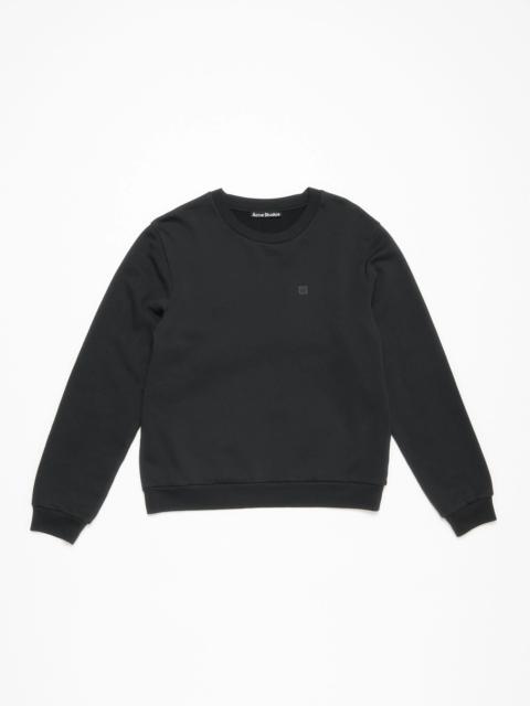 Crew neck fleece sweater - Black