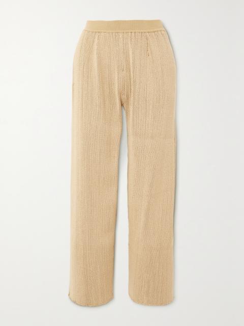 Cala Matano Cropped Silk And Cotton-blend Pants