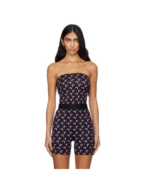 Black Moon Printed Jersey Sleeveless Top