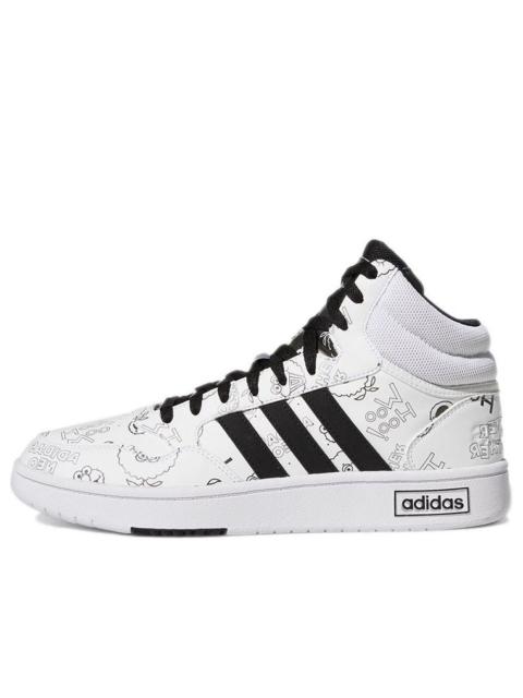 adidas neo Hoops 3.0 Mid 'White Black' GZ4859