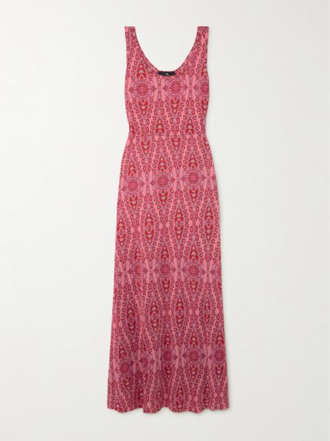Printed Knitted Maxi Dress