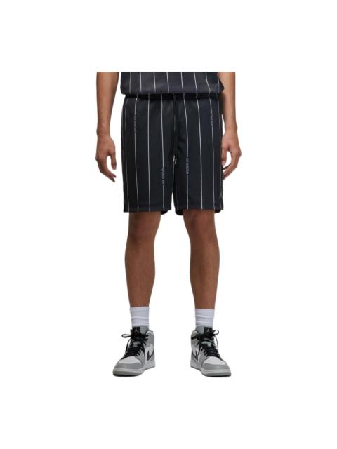 Air Jordan Essentials Breathable Stripe Printing Shorts Black DM1358-010